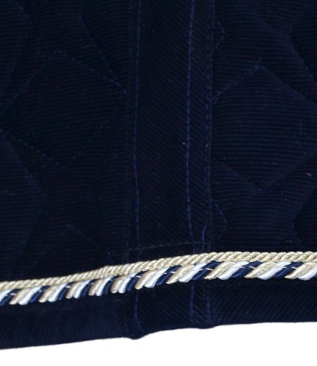 Navy Corduroy Dressage Saddle Pad