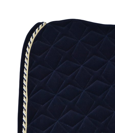 Navy Corduroy Dressage Saddle Pad