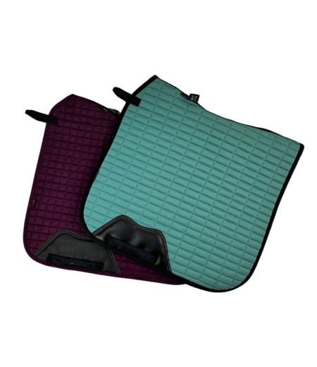 Suede Square Quilt Dressage Saddle Pad