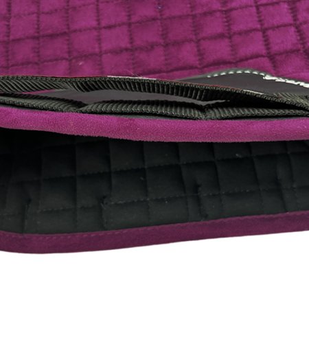 Suede Square Quilt Dressage Saddle Pad